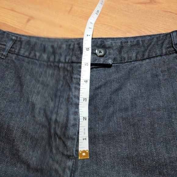 Talbot Petite Stretch Dark Denim Capri Size 10 - Picture 4 of 9